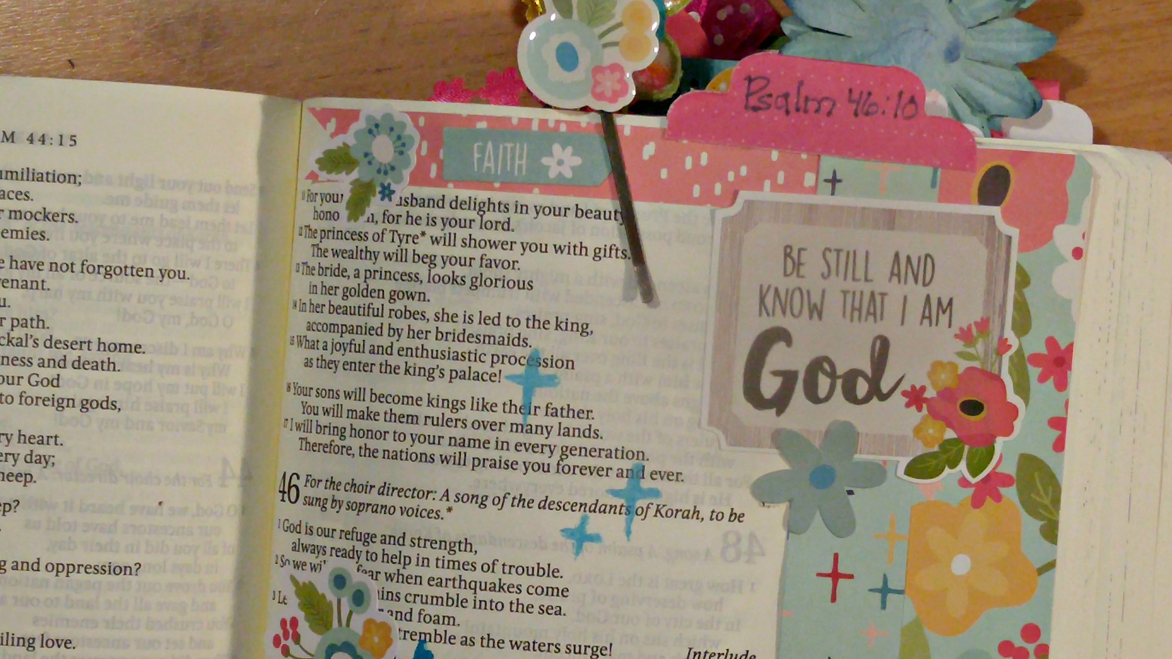 Bible Journaling: Psalms 46:10